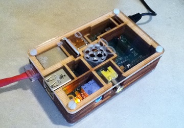 Raspberry Pi Server in Timber Box